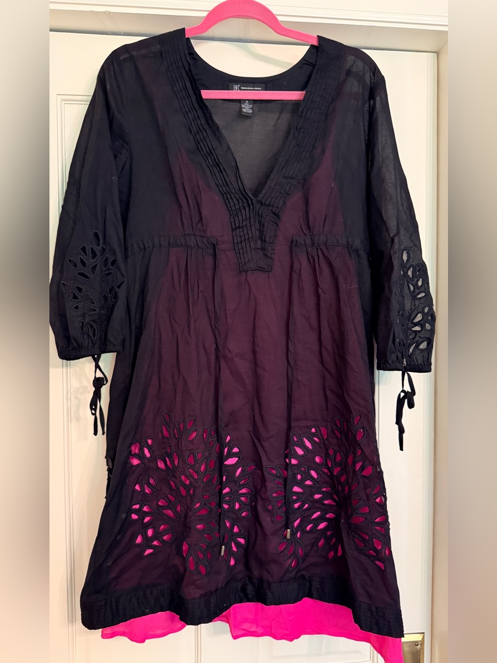 INC International Concepts Eyelet Mini Dress
